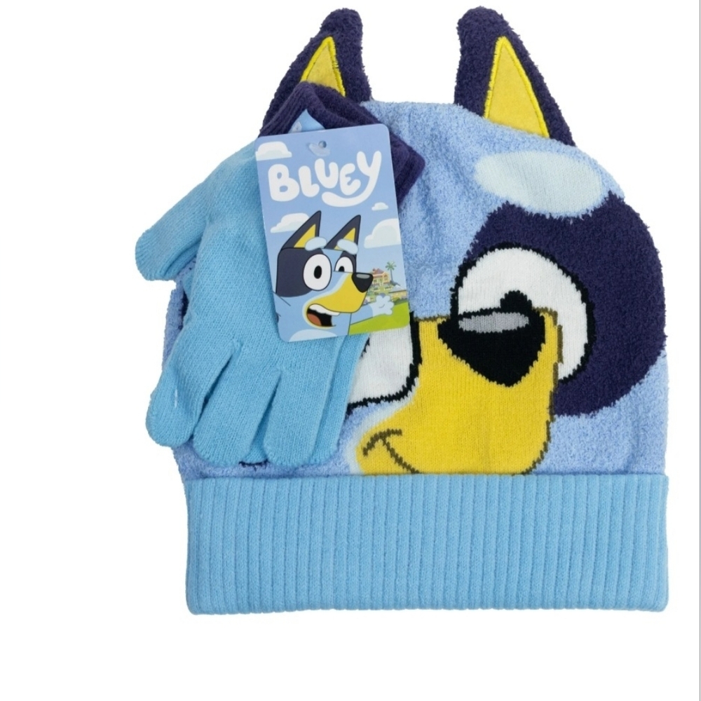 Bluey Kids Beanie and Gloves Set